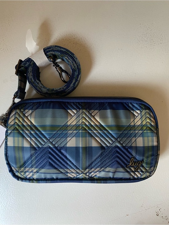 lug Handbags - Lug Coupe XL Crossbody Bag Tempo Plaid Blue New